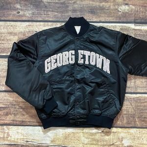 ❌SOLD❌ Vintage Georgetown Hoyas STARTER Jacket Large Satin College University